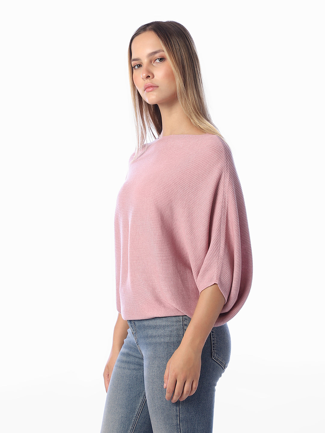 Pink Bat Sleeve Pullover