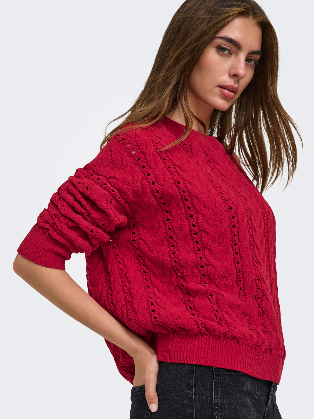 Red O-Neck Sweater