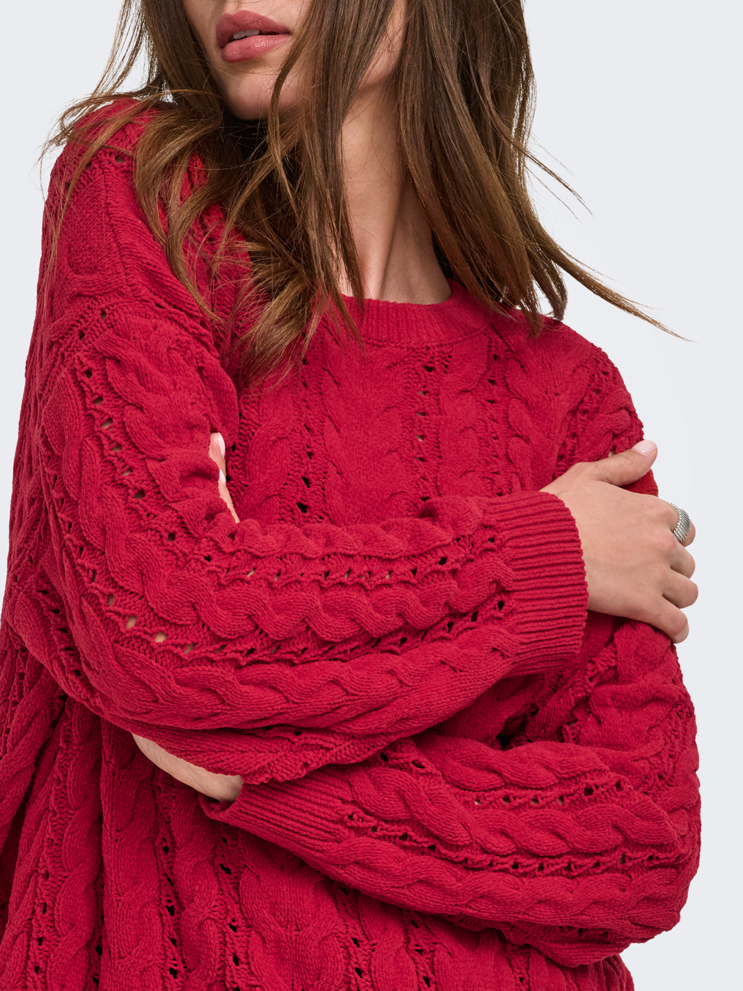 Red O-Neck Sweater