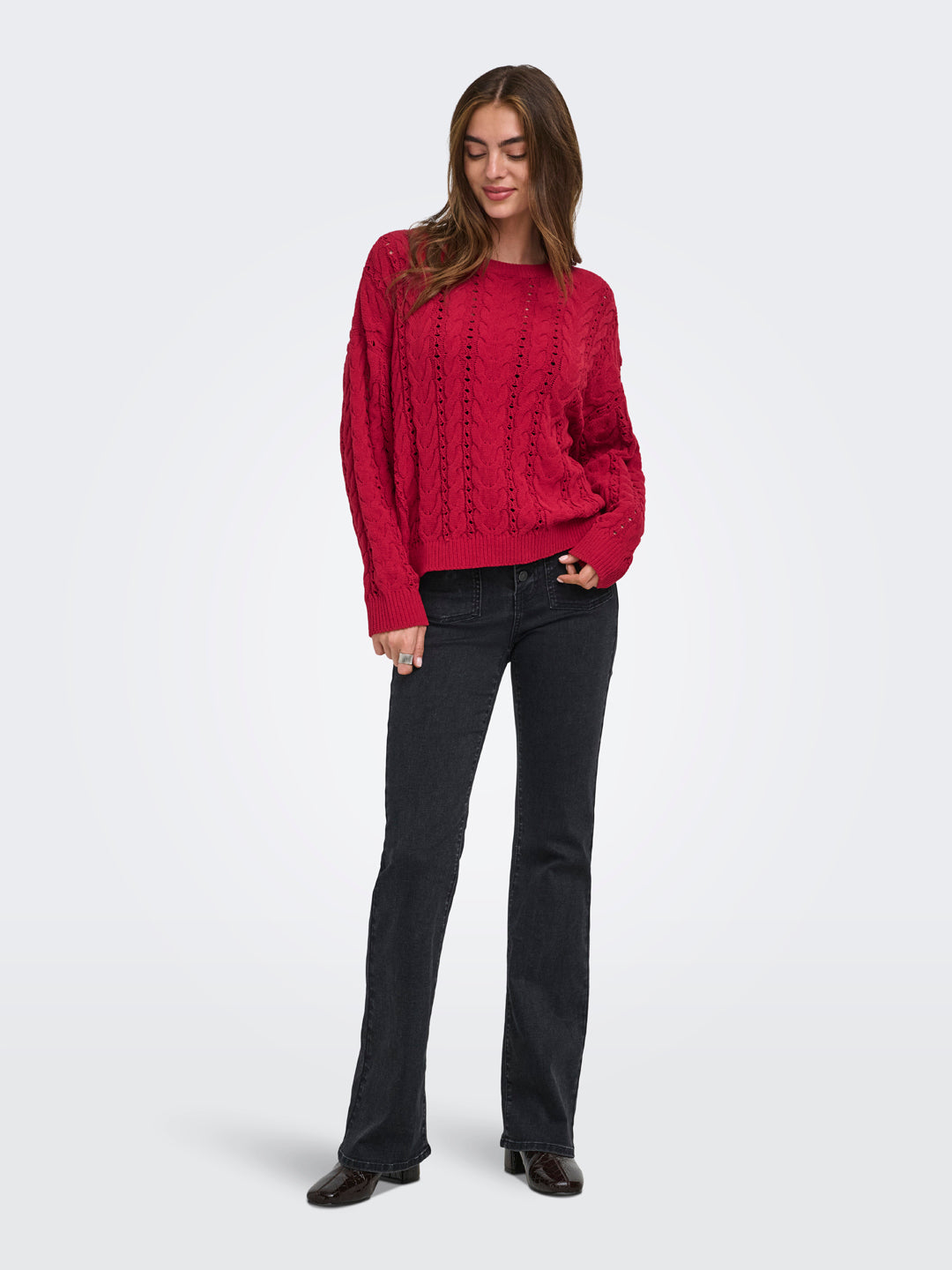 Red O-Neck Sweater