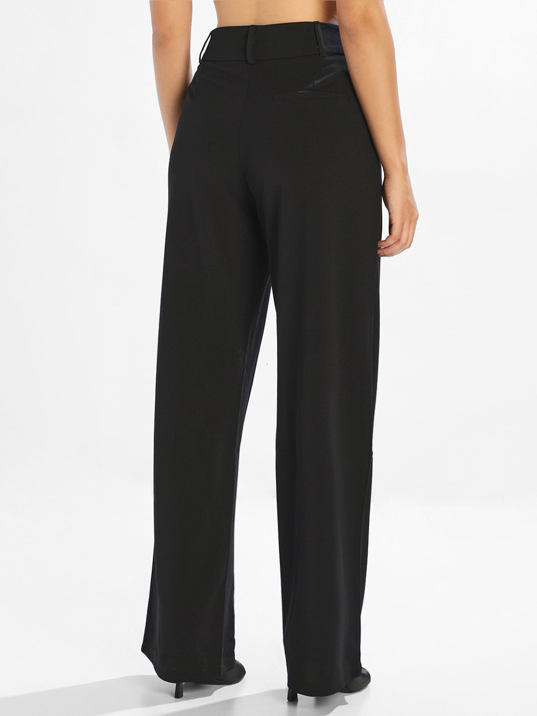 Black Regular Fit Pants
