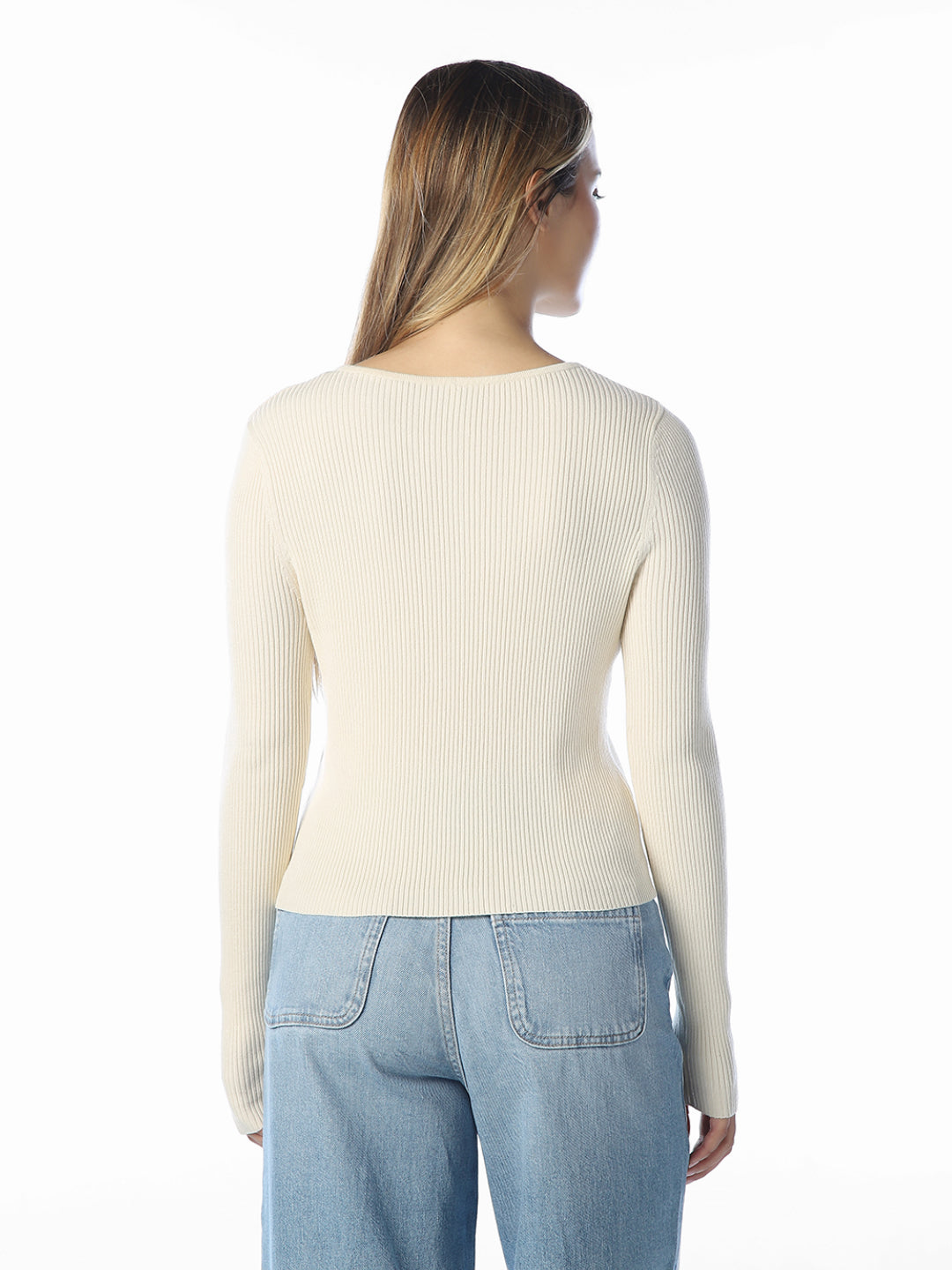 Beige O-Neck Cardigan