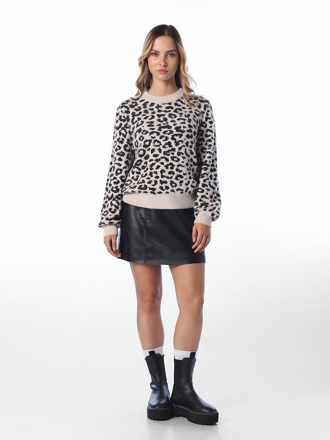 Animal Print Pullover