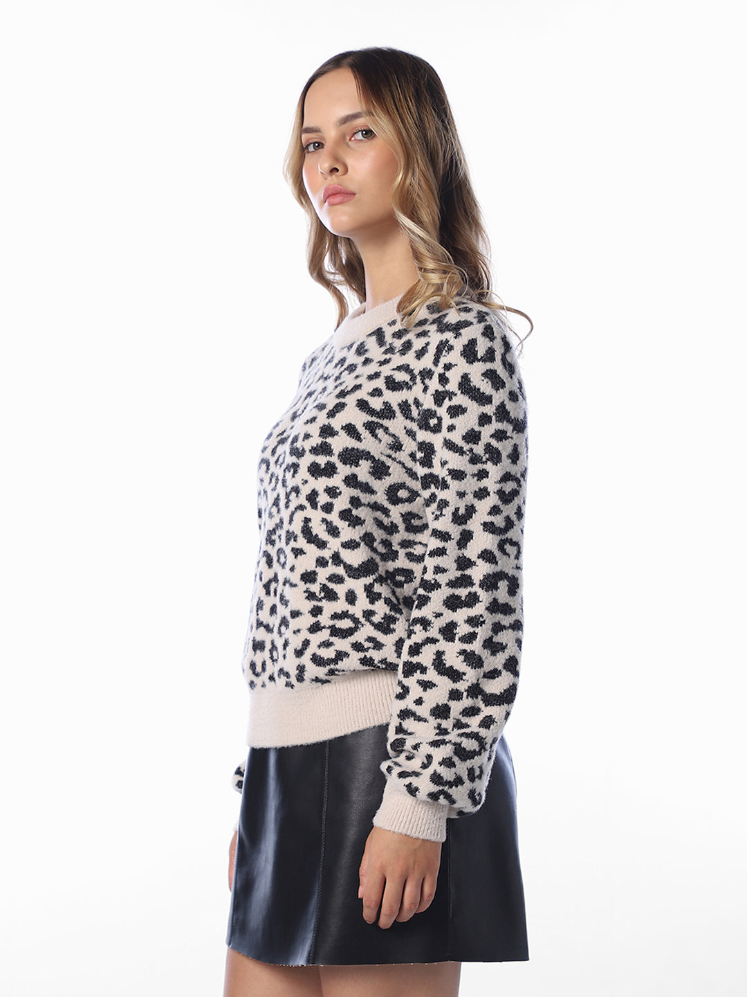 Animal Print Pullover