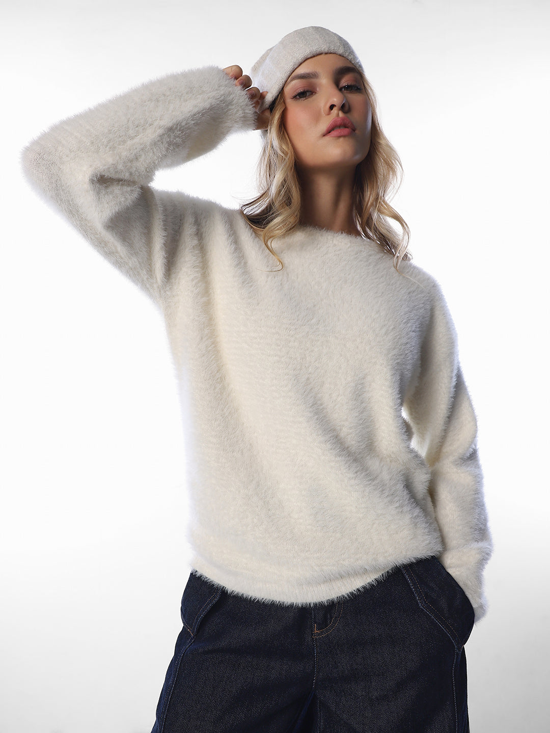 Fluffy Knit Pullover