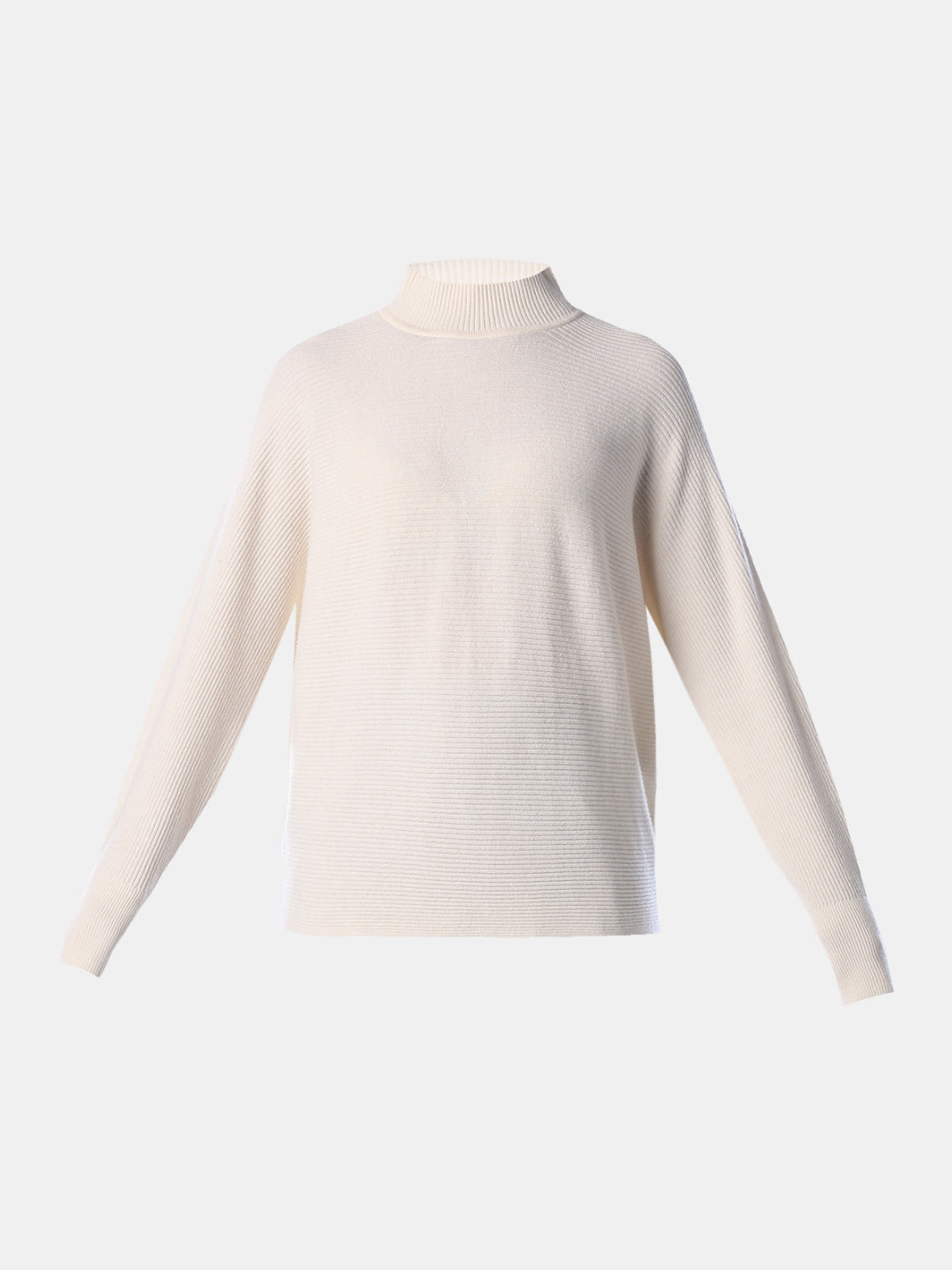 High Neck Ribbed Pullover