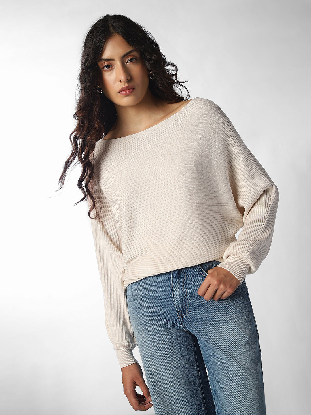 Cream Oversized Pullover