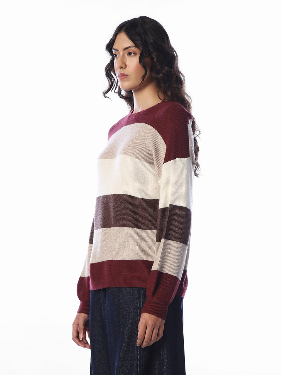 Striped Relaxed Fit Pullover