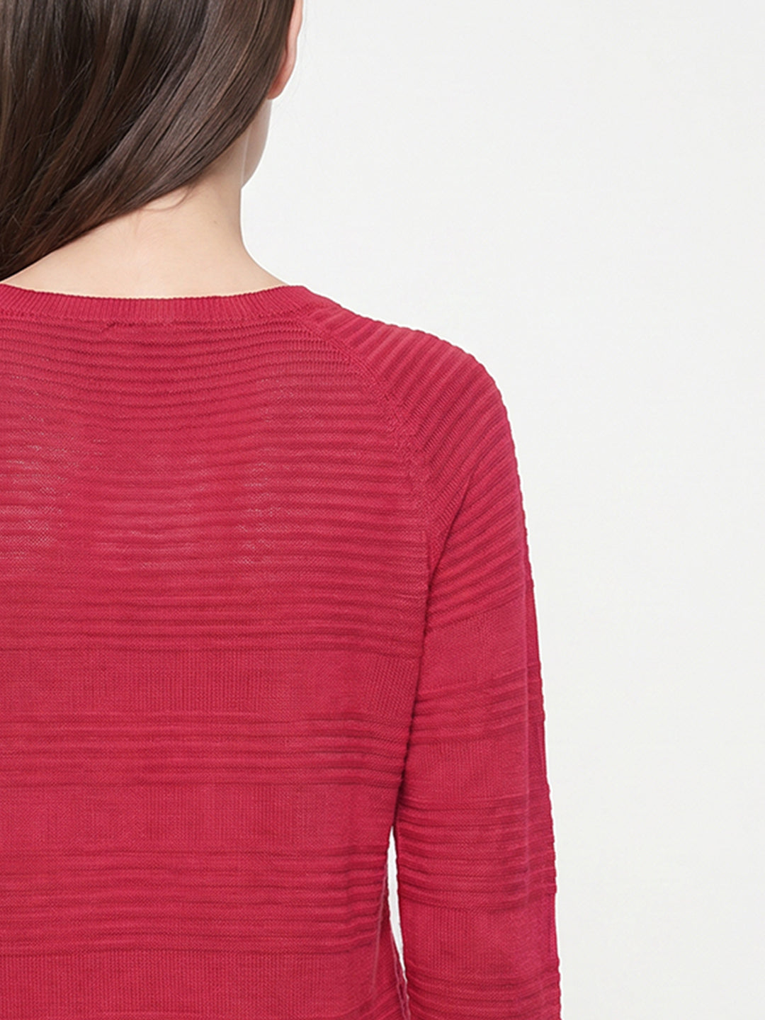 Red Full Sleeves Pullover