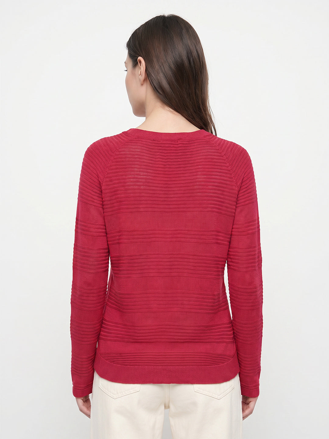 Red Full Sleeves Pullover