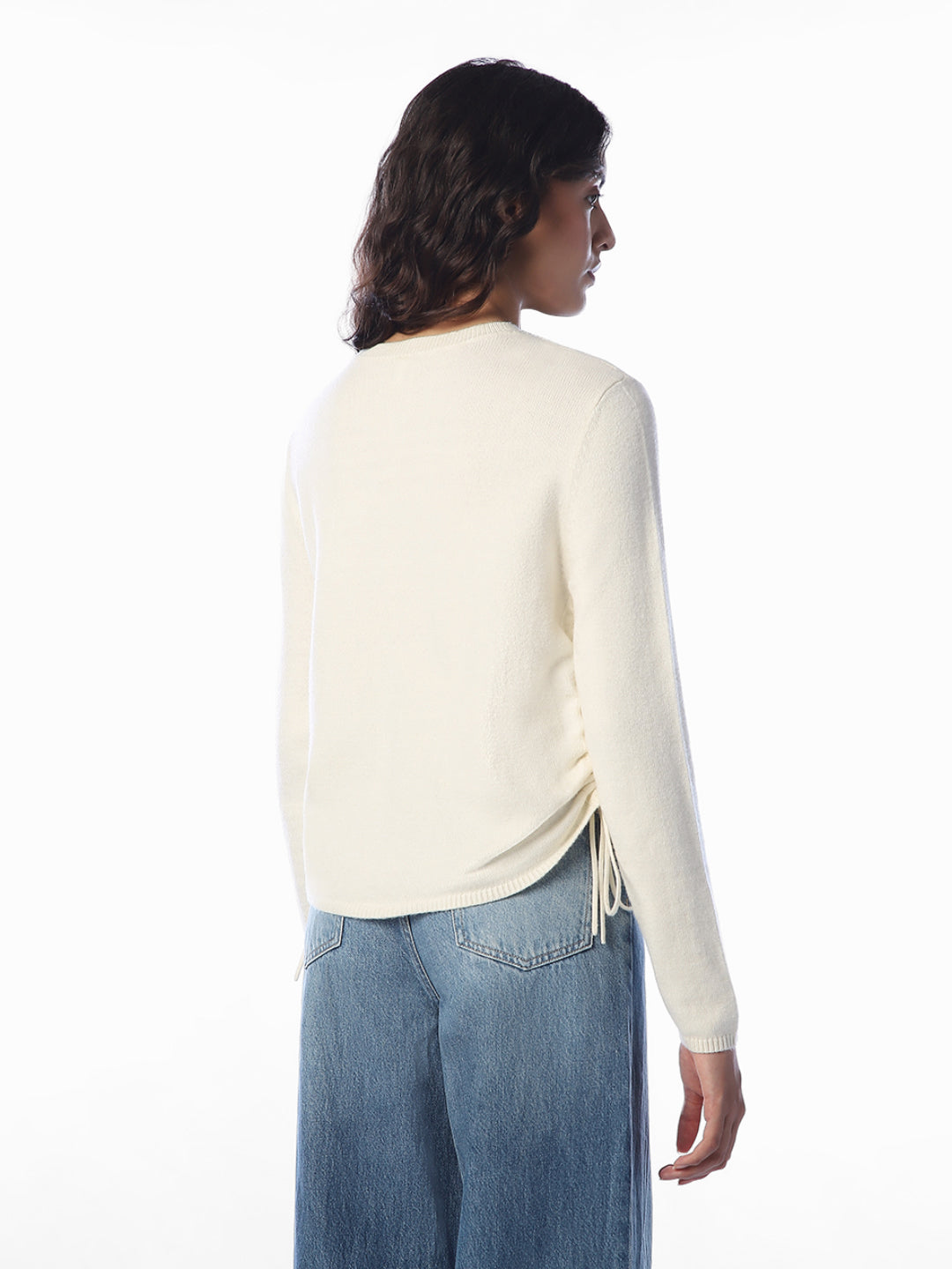 Off-White Printed O-Neck Pullover