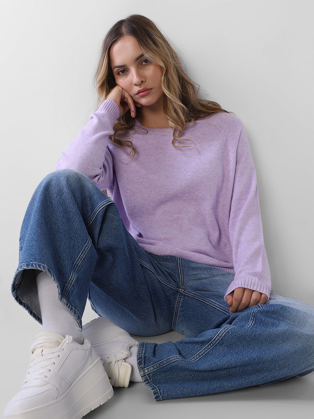 Purple Full Sleeves Pullover