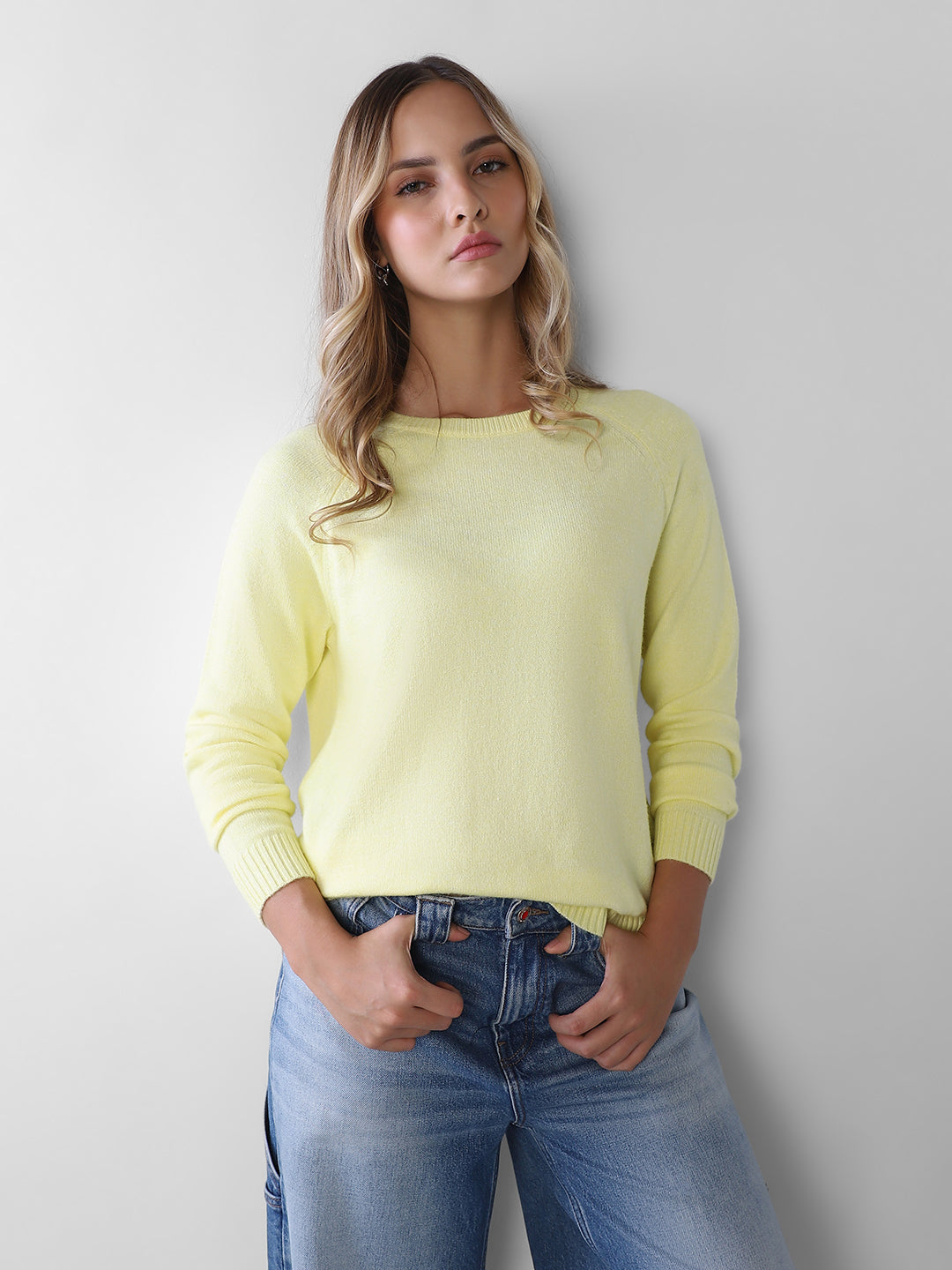 Yellow Full Sleeves Pullover