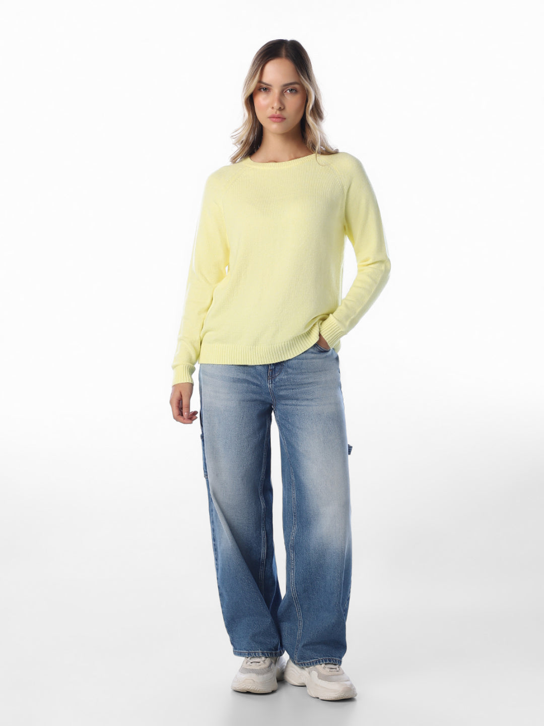 Yellow Full Sleeves Pullover