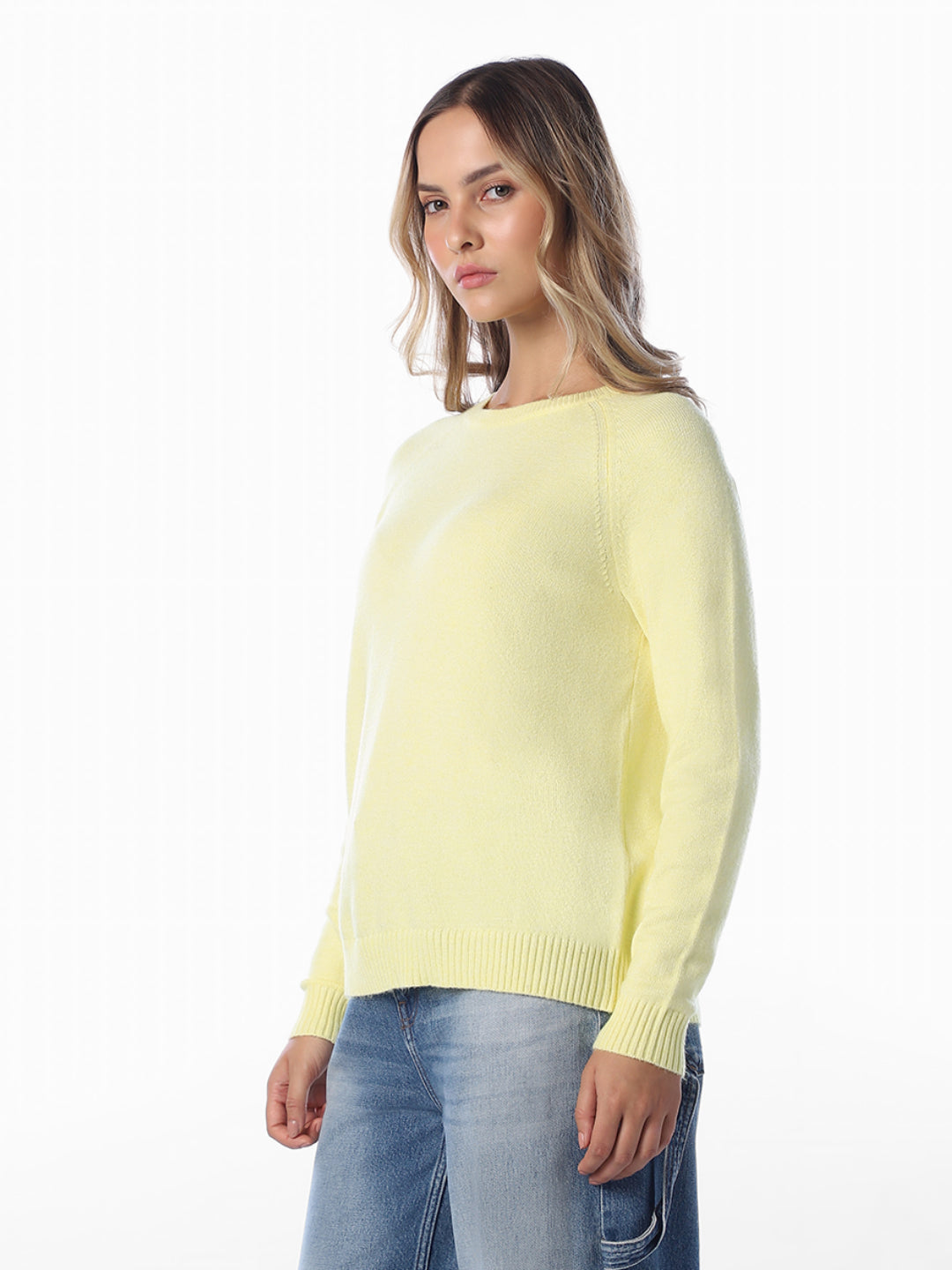 Yellow Full Sleeves Pullover