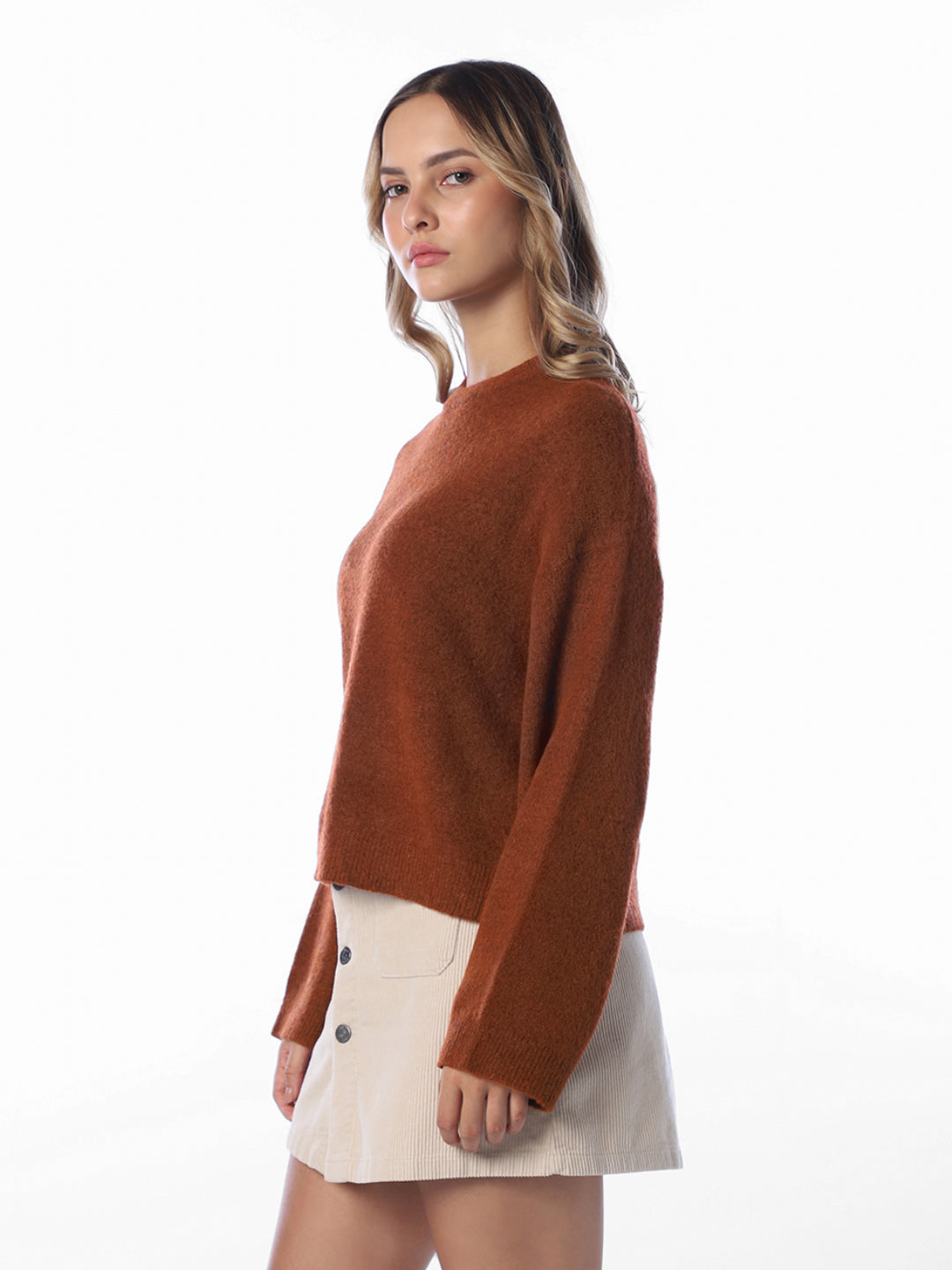 Rust O-Neck Pullover