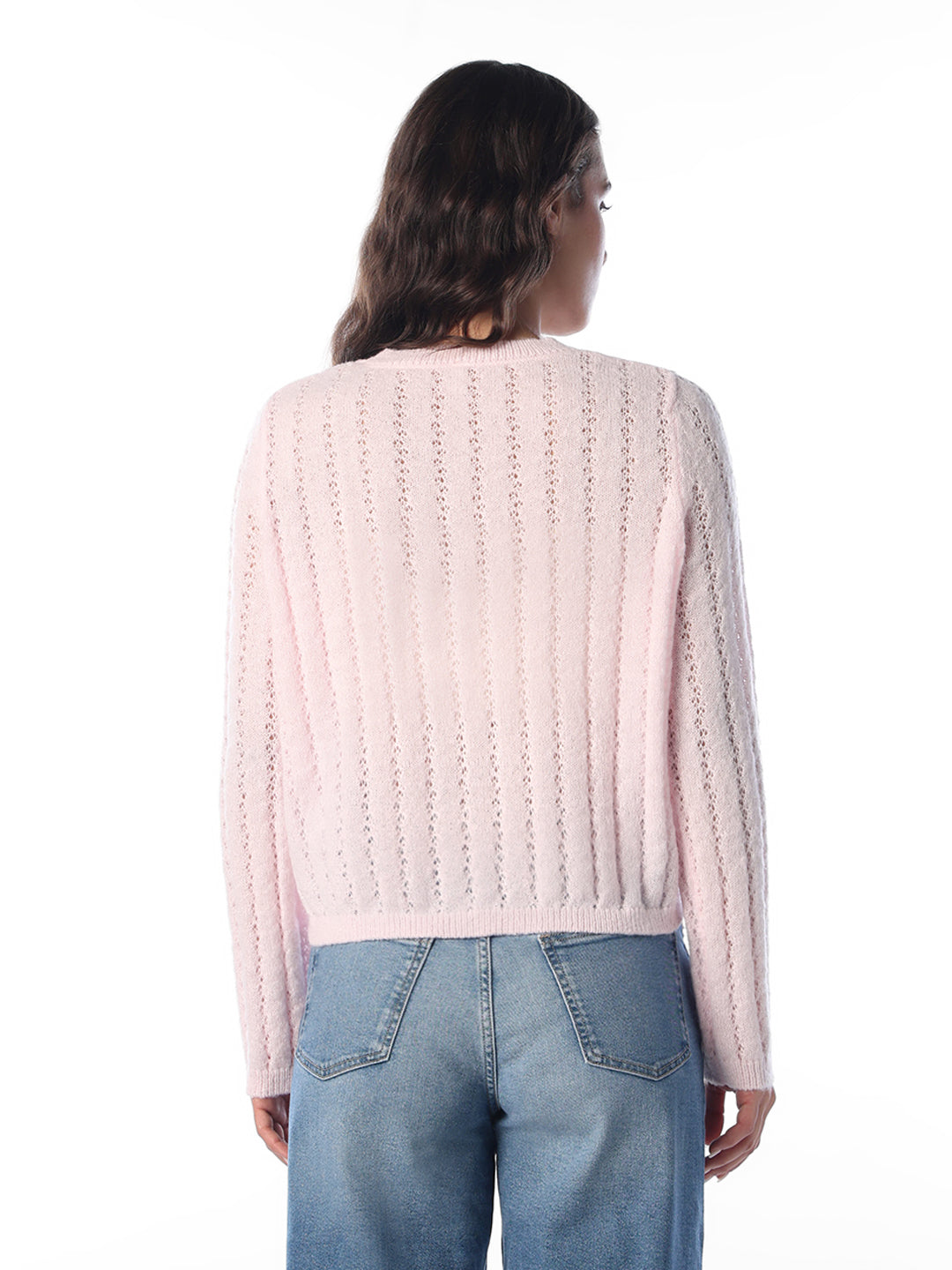 Light Pink O-Neck Pullover