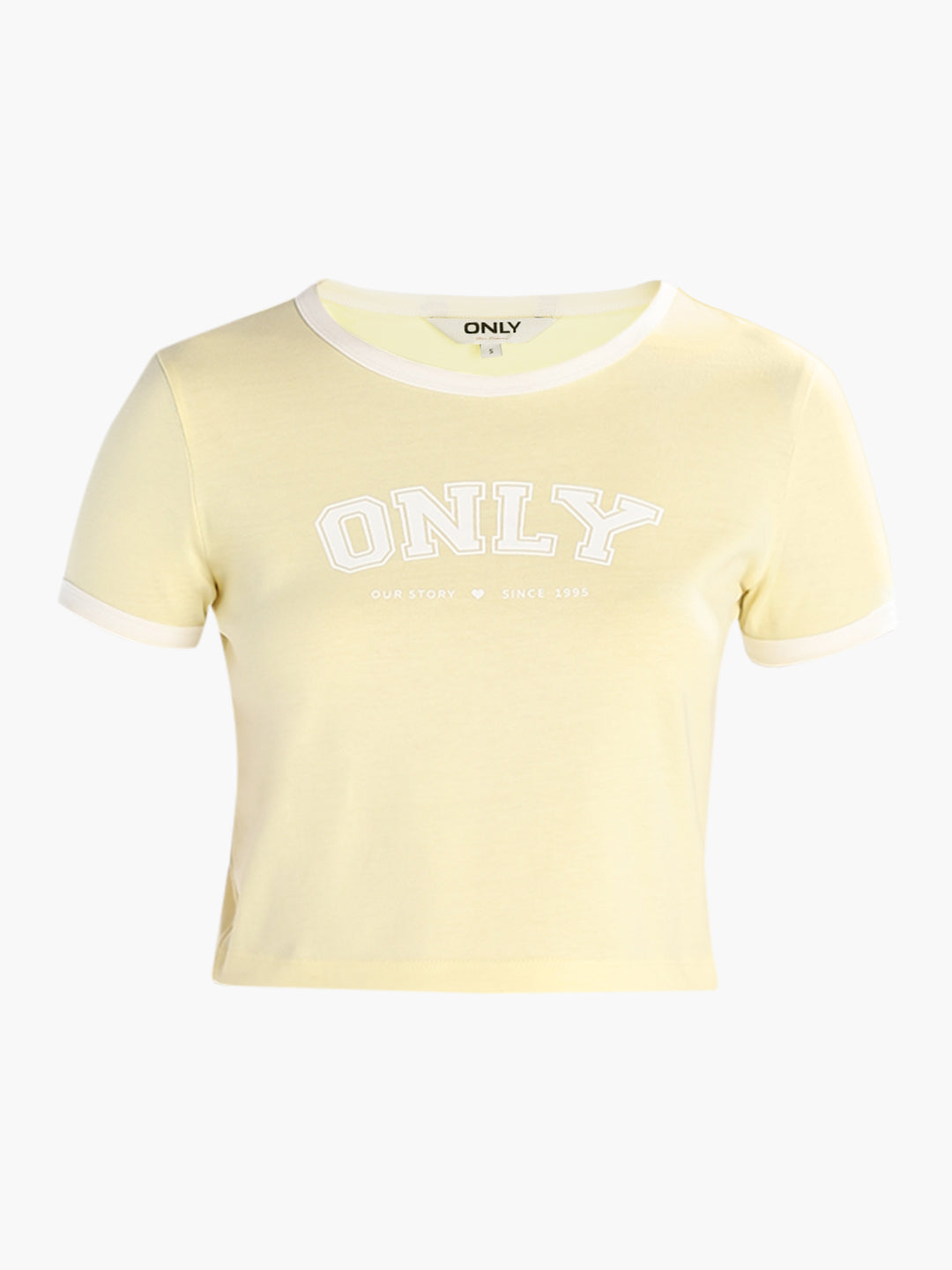 Yellow Printed Cotton T-shirt