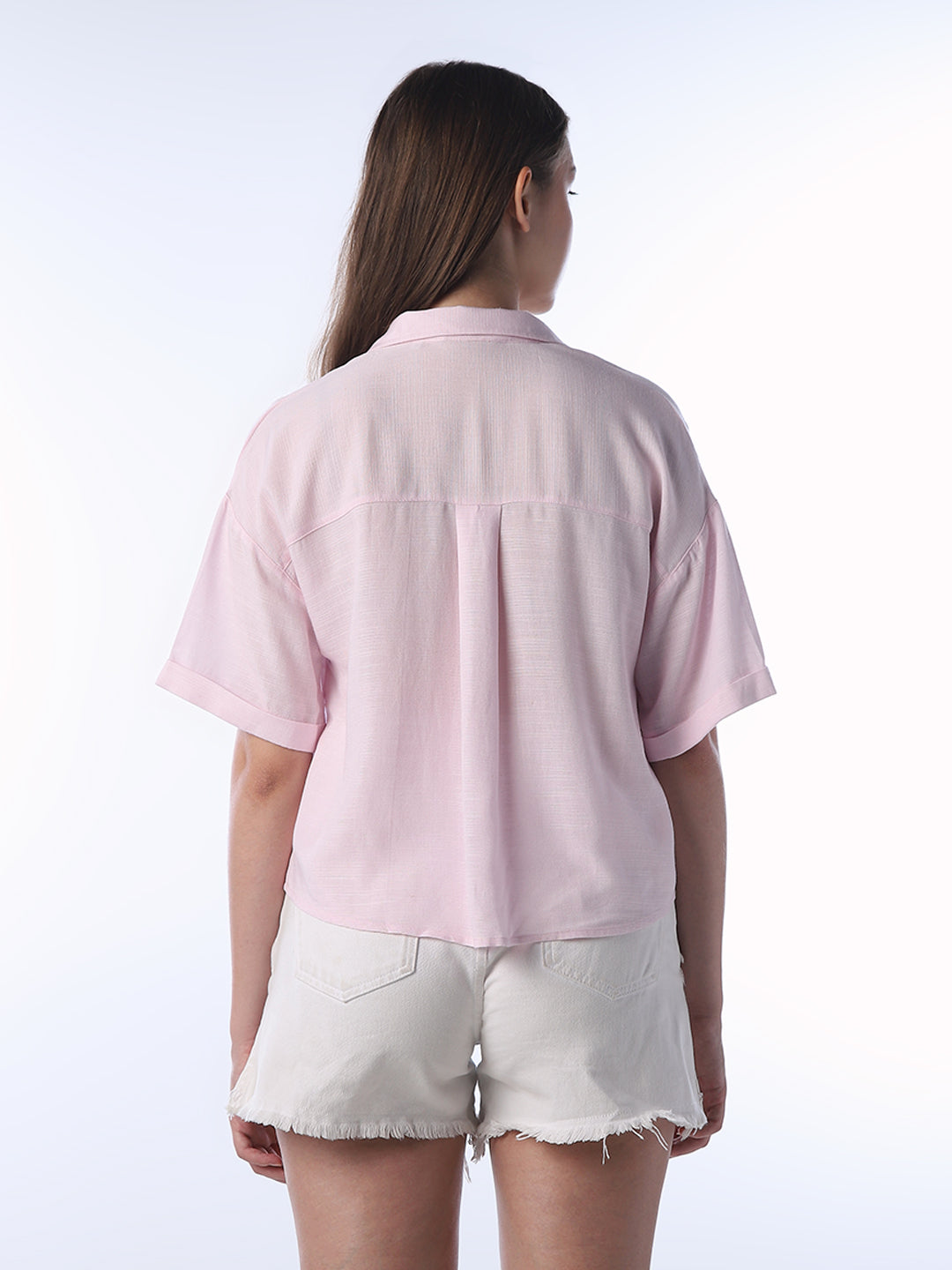 Linen Blend Oversized Shirt