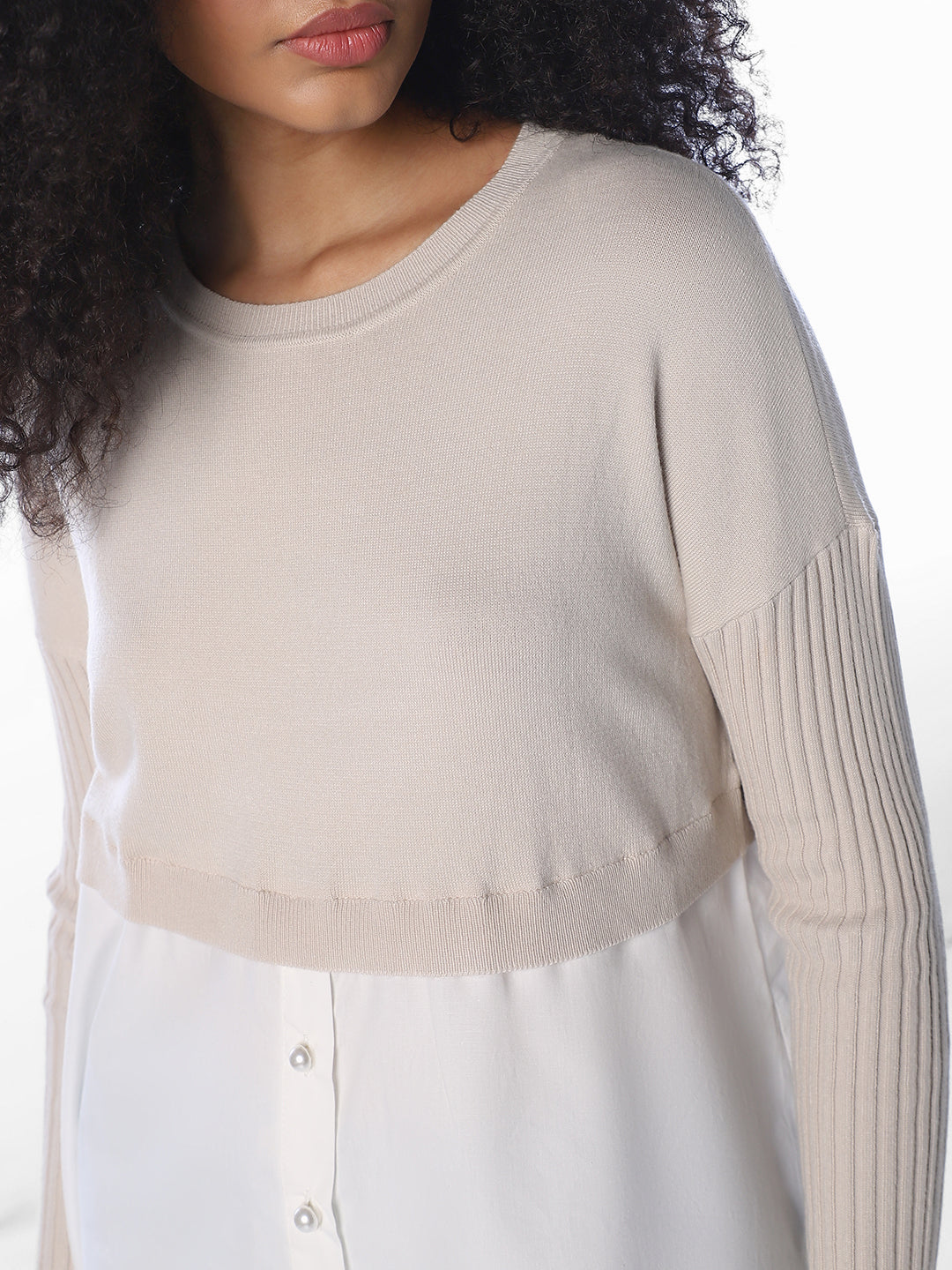 Shirt-Insert Pullover