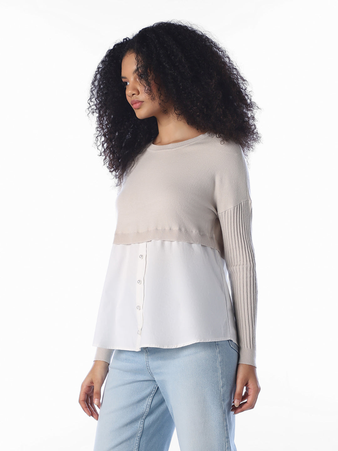 Shirt-Insert Pullover
