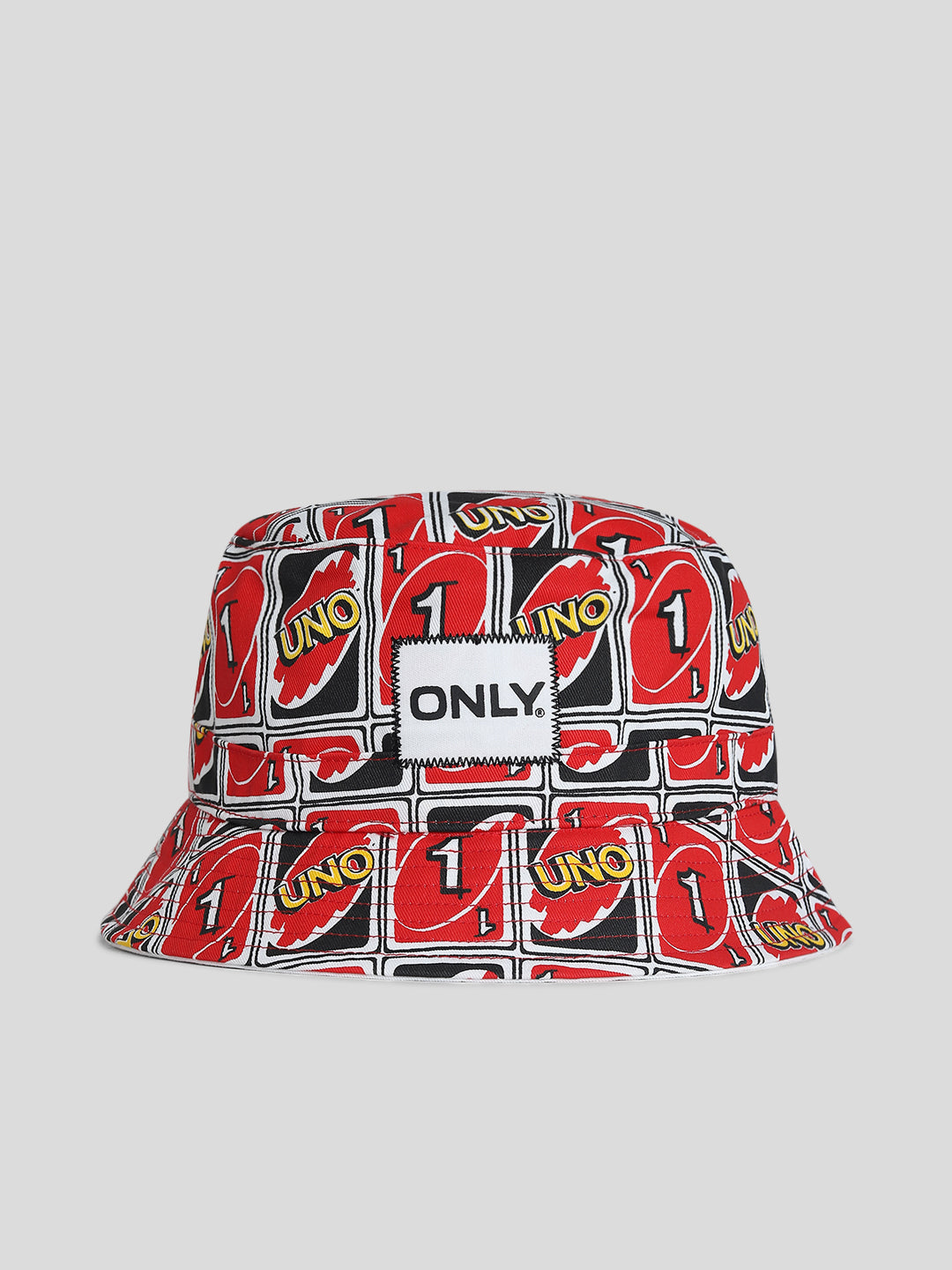 UNO X ONLY Red Printed Bucket Hat