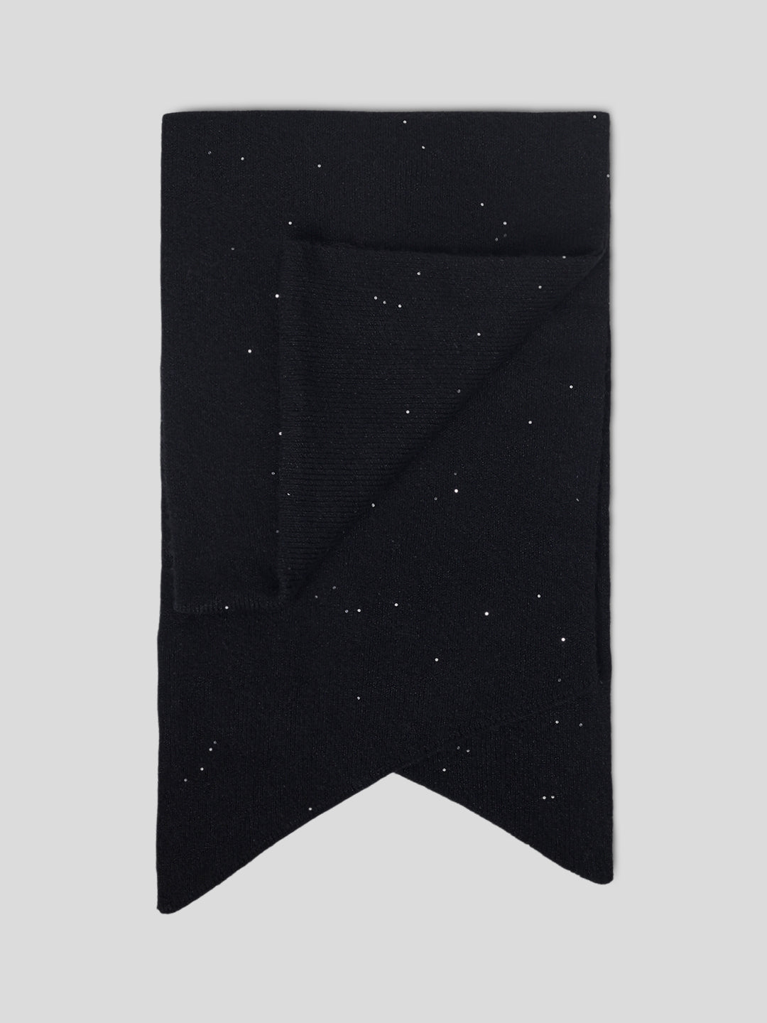 Black Glitter Knitted Scarf