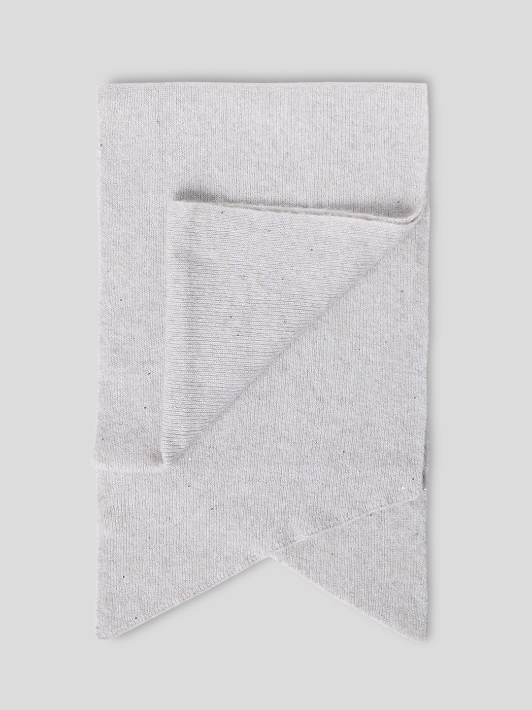 Off-White Glitter Knitted Scarf