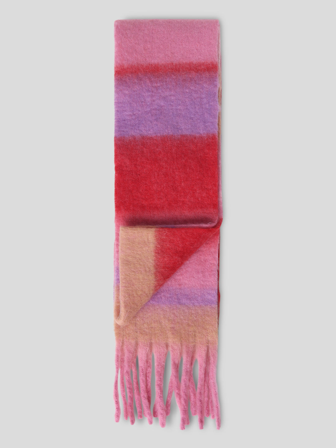 Pink Check Scarf