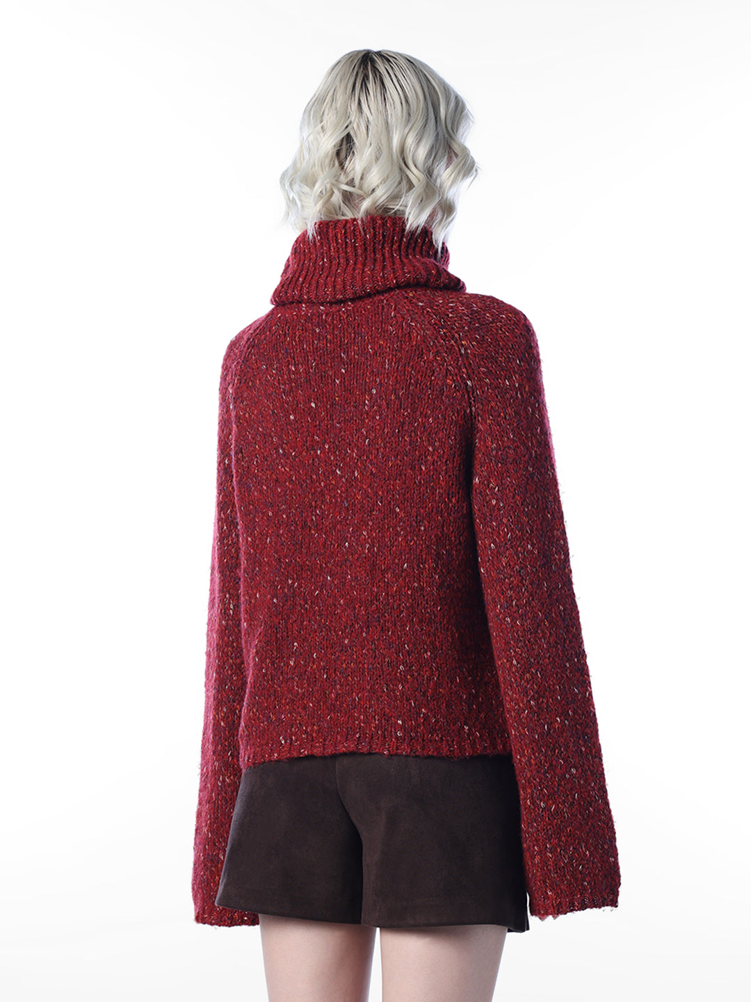 Cable-Knit Turtleneck Sweater