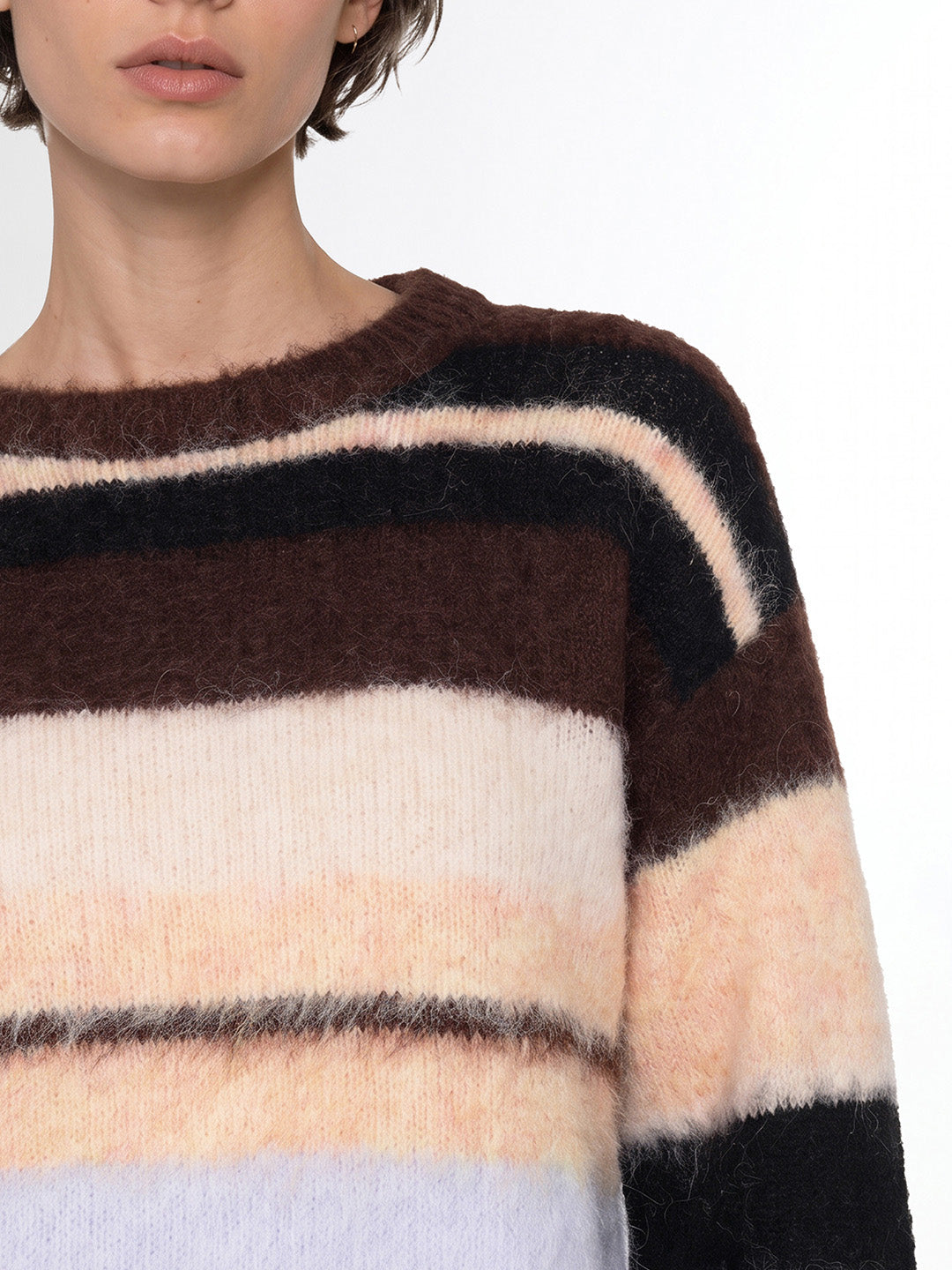 Colourblocked O-Neck Pullover
