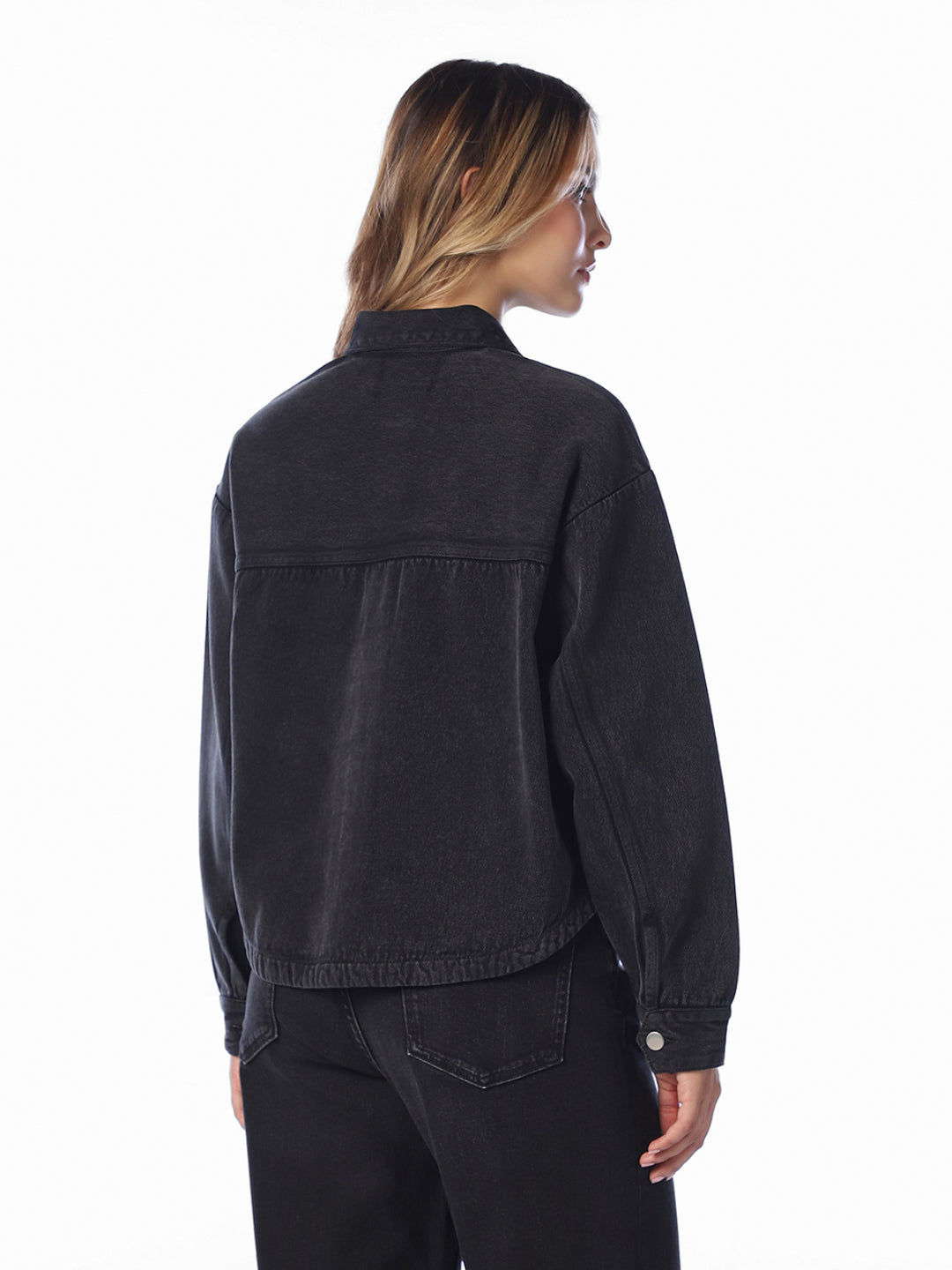 Dark Blue Denim Shacket