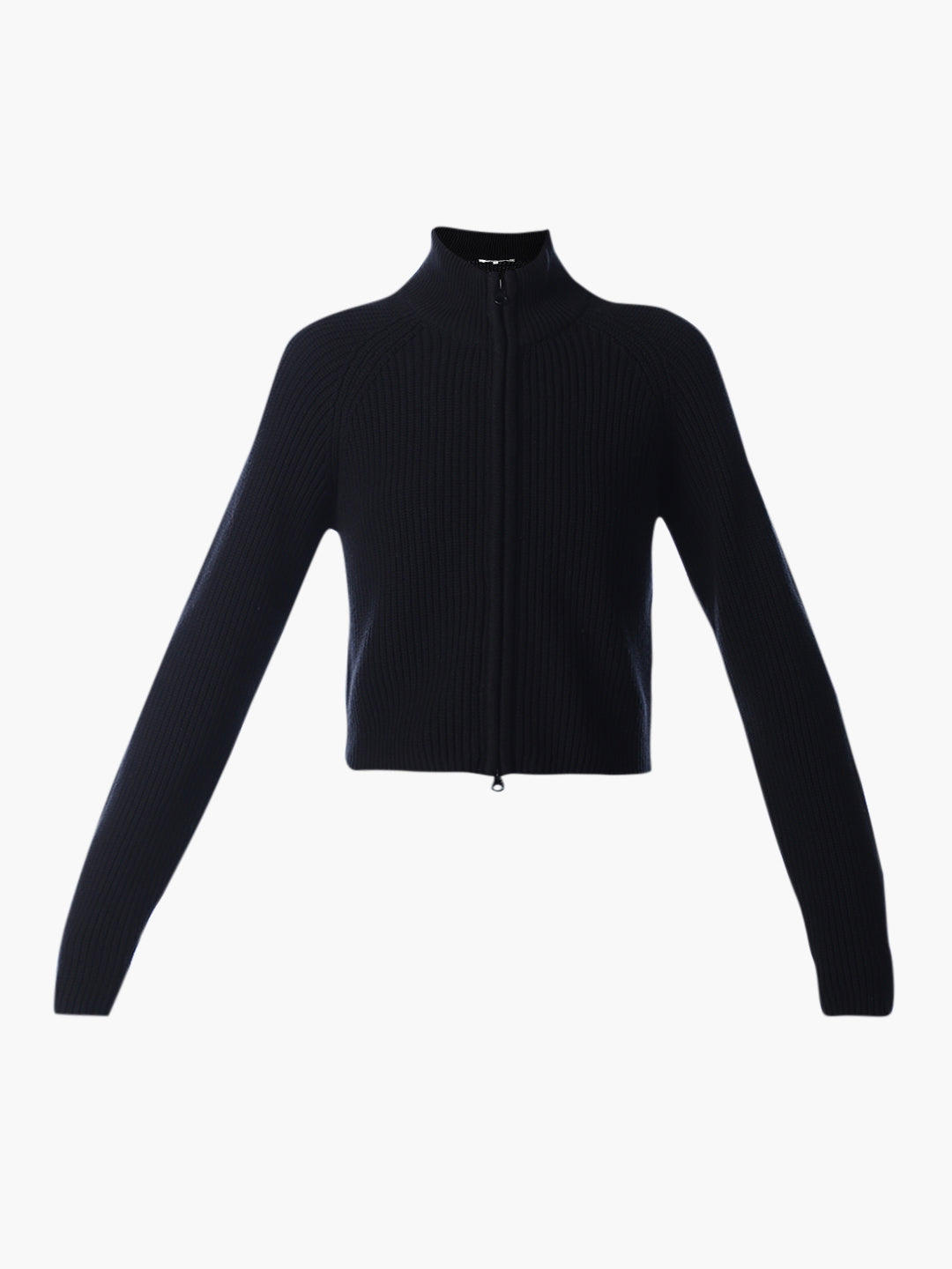 Black High Neck Cardigan