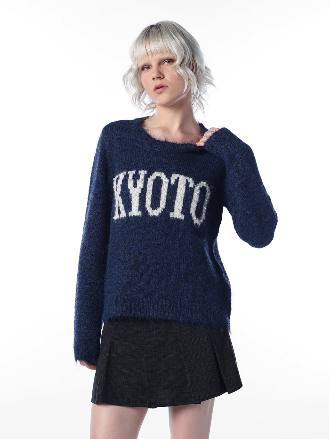 Printed Knit Sweater