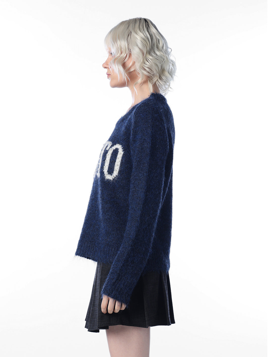 Printed Knit Sweater