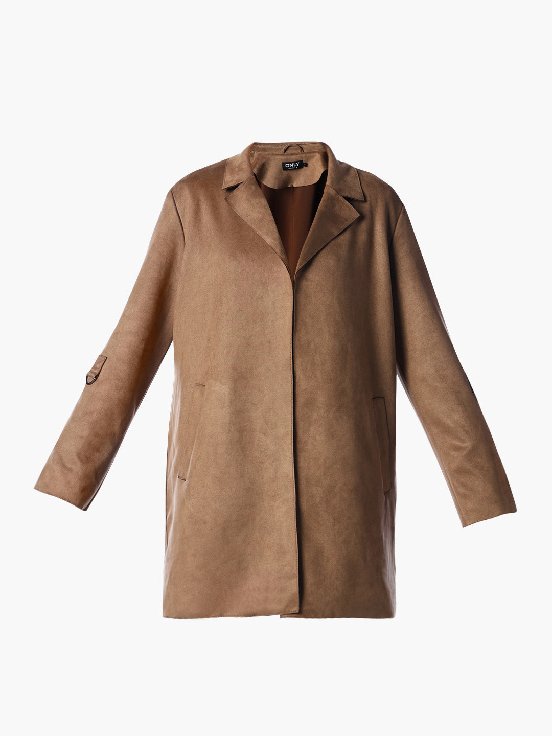 Brown Faux Suede Coat
