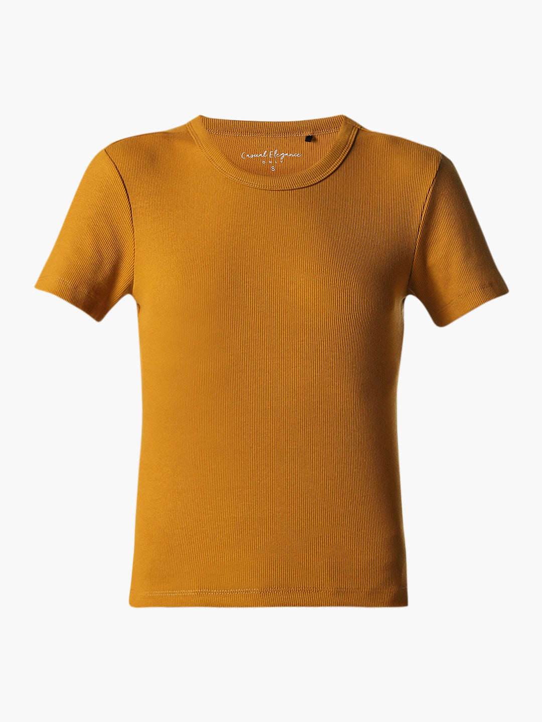 Mustard O-Neck Top