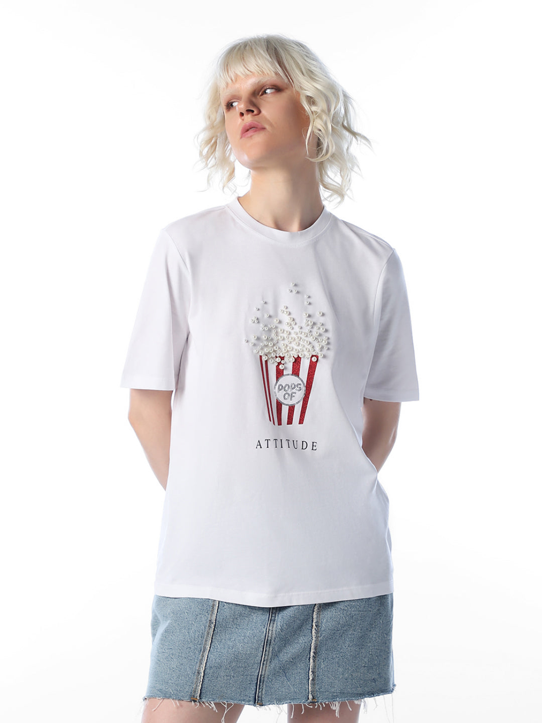 White Printed T-shirt