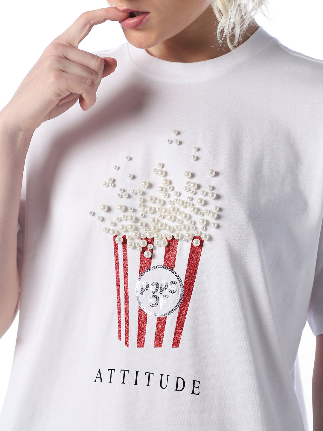 White Printed T-shirt