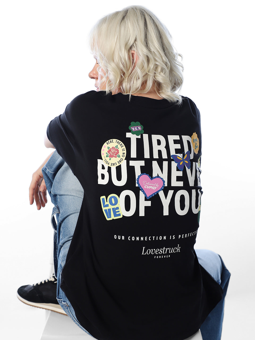 Black Printed Organic Cotton T-shirt