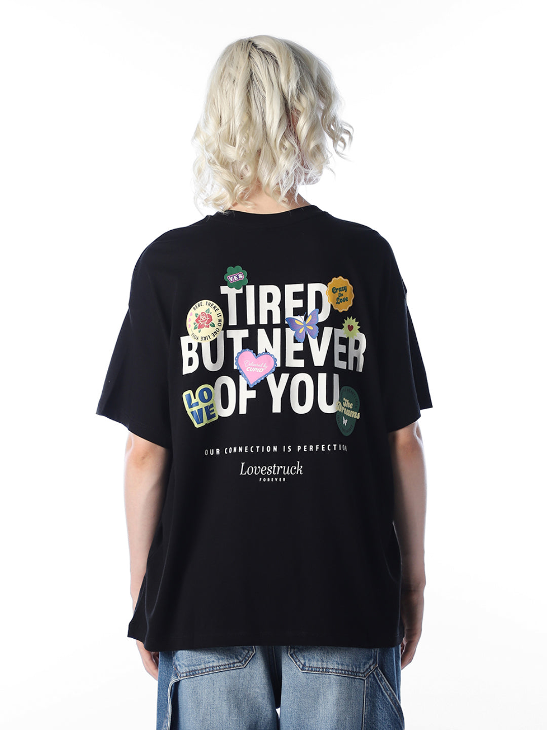 Black Printed Organic Cotton T-shirt