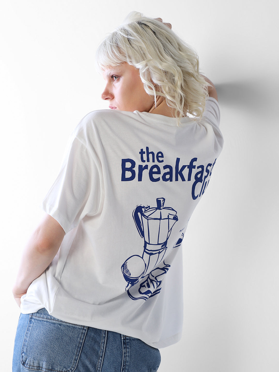 White Printed Organic Cotton T-shirt