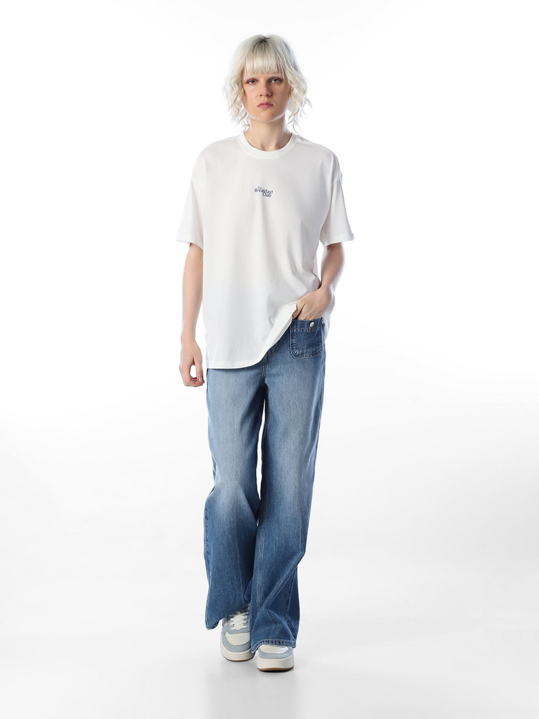 White Printed Organic Cotton T-shirt