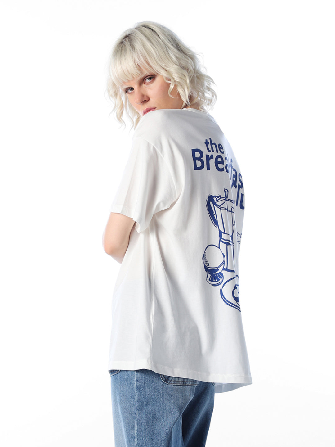 White Printed Organic Cotton T-shirt