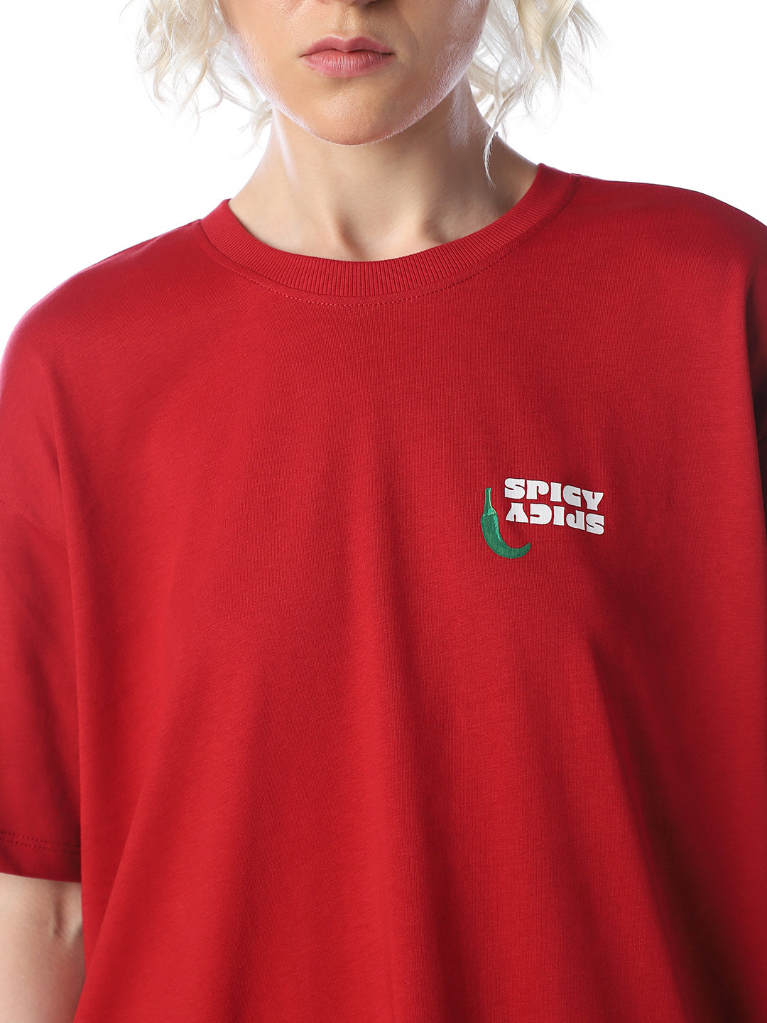 Red Printed Organic Cotton T-shirt