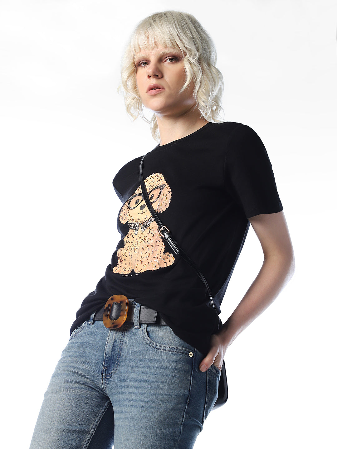 Black Printed T-shirt