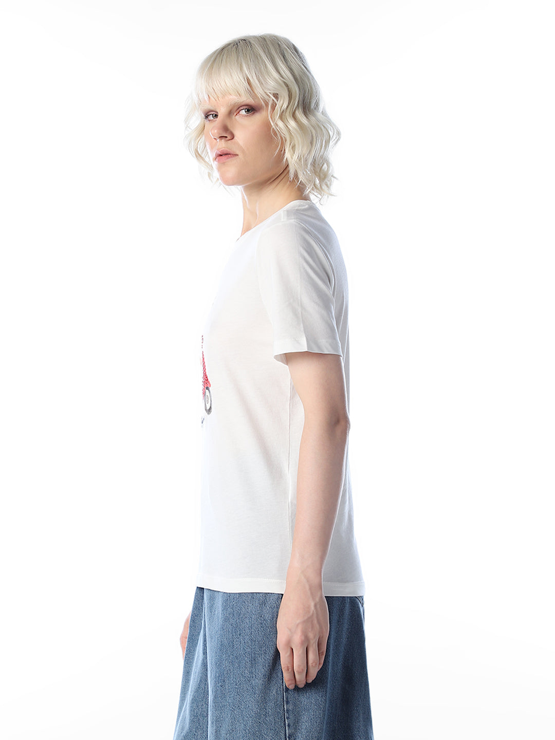 White Printed T-shirt
