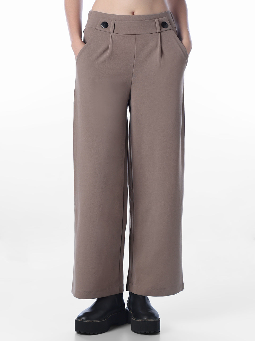 Brown High Rise Pants
