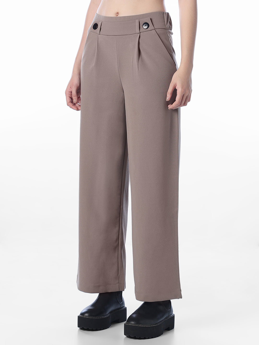 Brown High Rise Pants