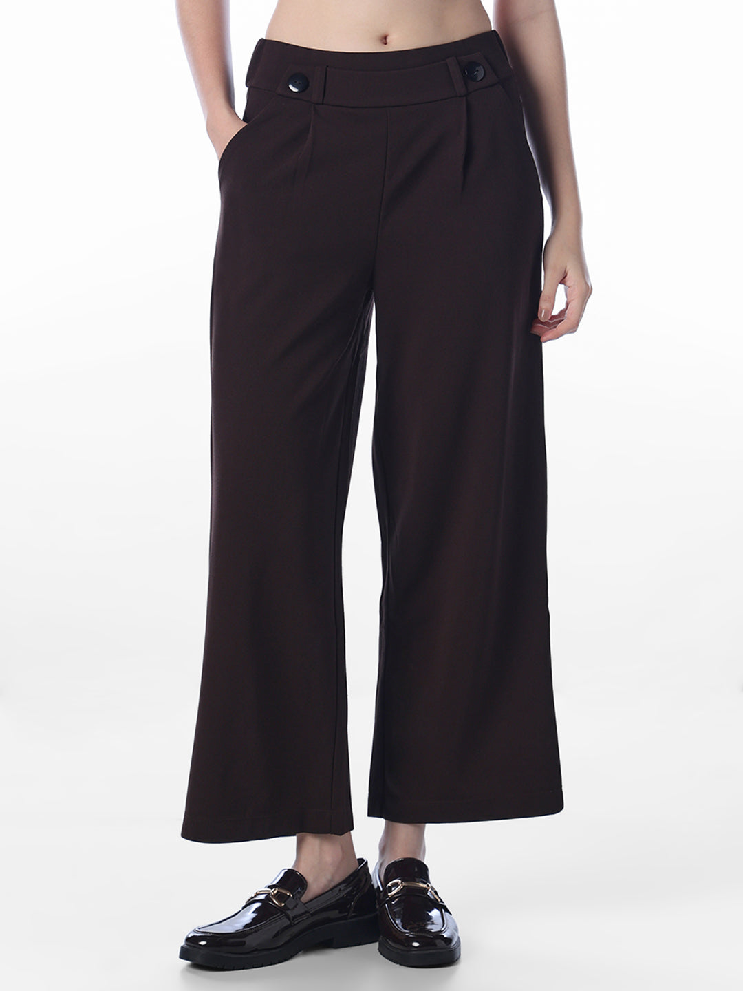 Coffee Brown High Rise Pants